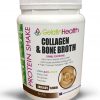 Gelatin Health collagen and bone broth protein shake in an 810 gram container