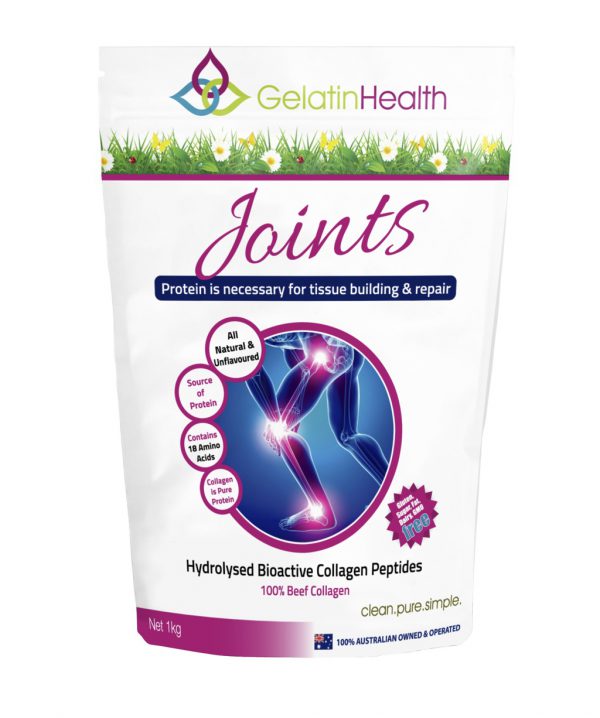 Gelatin Health product Joints front view of a 1000 gram package
