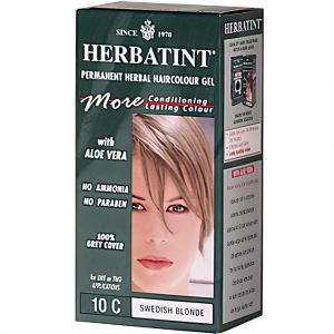 Herbatint Permanent Herbal Haircolour Gel 10C Swedish Blonde Hair Colouring Kit