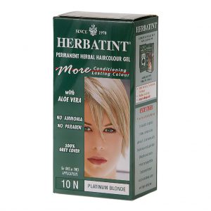 Herbatint Permanent Herbal Haircolour Gel 10N Platinum Blonde Hair Colouring Kit