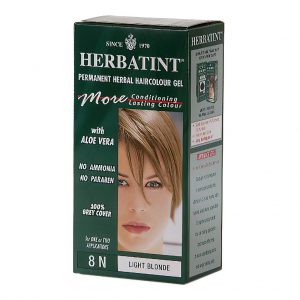 Herbatint Permanent Herbal Haircolour Gel 8N Light Blonde Hair Colouring Kit