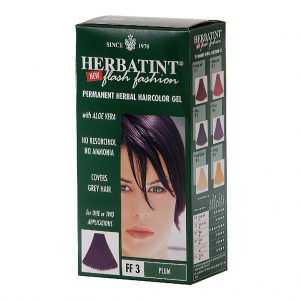Herbatint Permanent Herbal Haircolour Gel FF3 Plum Hair Colouring Kit