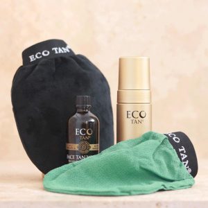Eco Tan Complete Tanning Pack with Cacao Tanning Mousse plus application and tan removal mitts