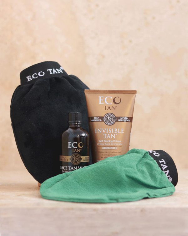 Eco Tan Complete Tanning Pack with Invisible Tan plus application and tan removal mitts