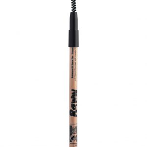 Raww - Babassu Oil Brow Fix with cap off in the shade of Cocoa
