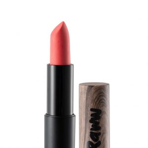 Raww - Coconut Kiss Lipstick in the shade of Petite Peach displayed with cap off
