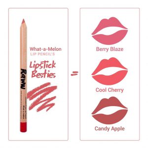 Raww - Coconut Kiss Lip Pencil chart showing other products that go with the shade what a melon