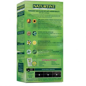 Naturtint - Natural Permanent Hair Colour 1N Ebony Black rear package view