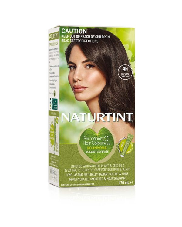 Naturtint - Natural Permanent Hair Colour 4N Natural Chestnut front package view