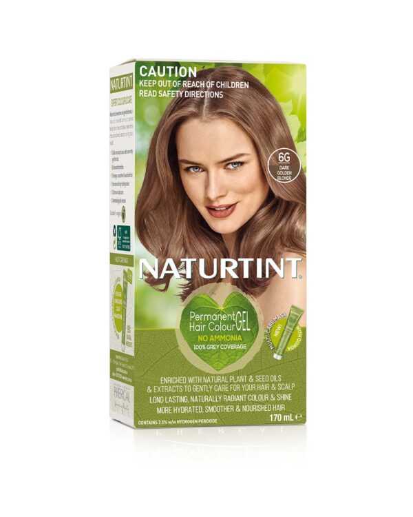 Naturtint - Natural Permanent Hair Colour 6G Dark Golden Blonde front package view