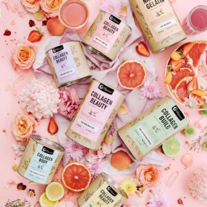Full Range of Nutra Organics Collagen Beauty in a styled image