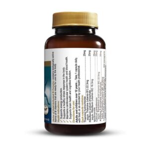 Activated B Complex 30 Capsules by Herbs of Gold with right view of bottle