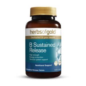 Herbs of Gold - Vitamin B Sustained Release front view of a 60 tablet bottle