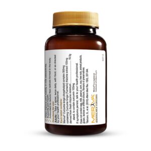 Herbs of Gold - Bio Curcumin 5400 rear view of a 30 Tablet Bottle