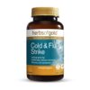 Herbs of Gold – Cold & Flu Strike front view of a 30 tablet bottle