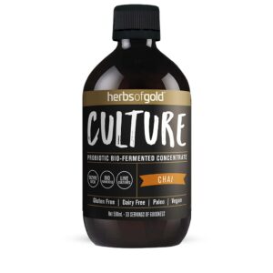 Herbs of Gold – Culture - Chai front view of a 500 ml bottle