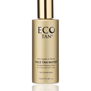 Eco Tan Face Tan Water product image in a 100ml gold bottle